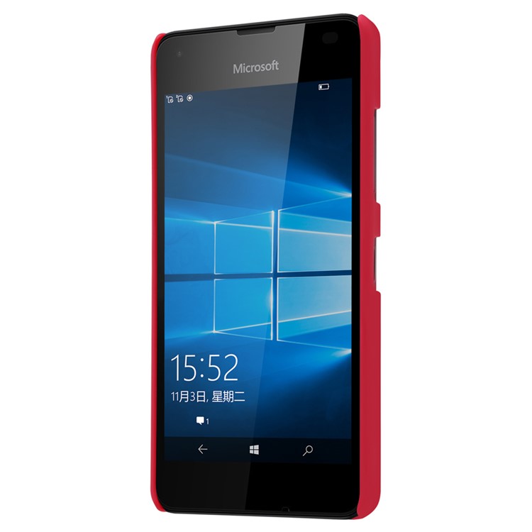NILLKIN Super Frosted Shield PC Back Shell for Microsoft Lumia 550 - Red-4