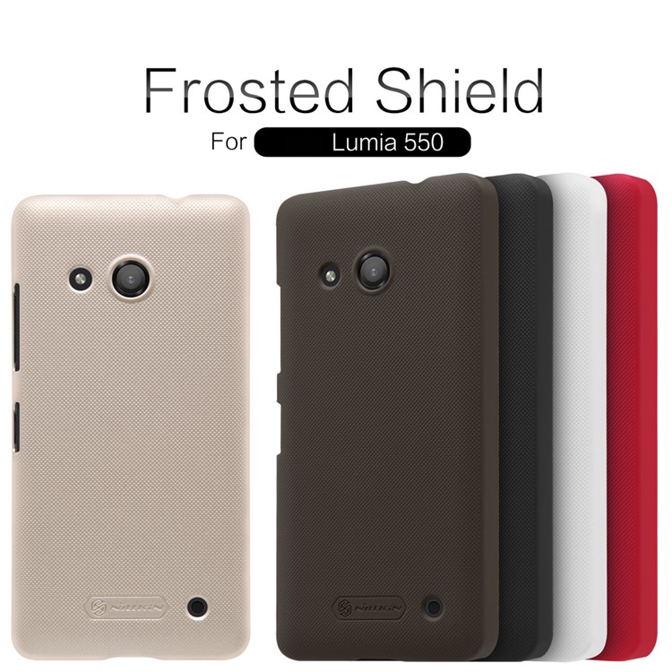NILLKIN Super Frosted Shield PC Back Shell for Microsoft Lumia 550 - Red-7