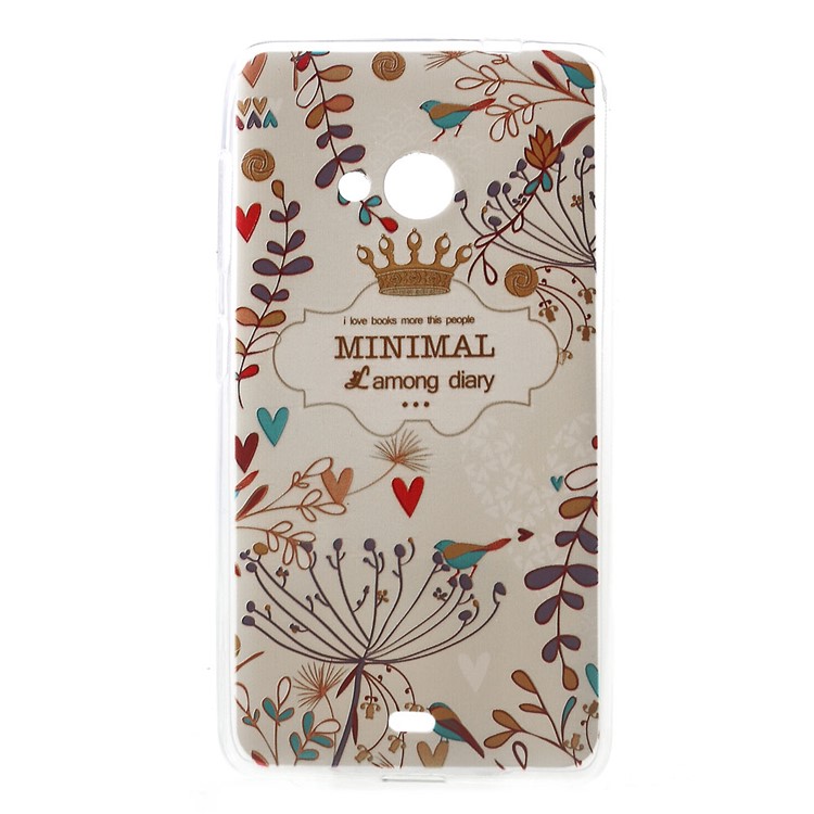 purchased softlyfit embossed tpu case for microsoft lumia 535 535 dual sim minimal among diary floral microsoft diary