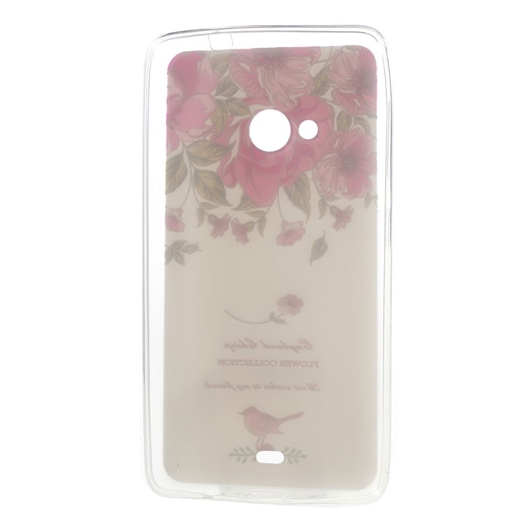 Softlyfit Embossed TPU Gel Case for Microsoft Lumia 535 / 535 Dual SIM - Garden Roses-5