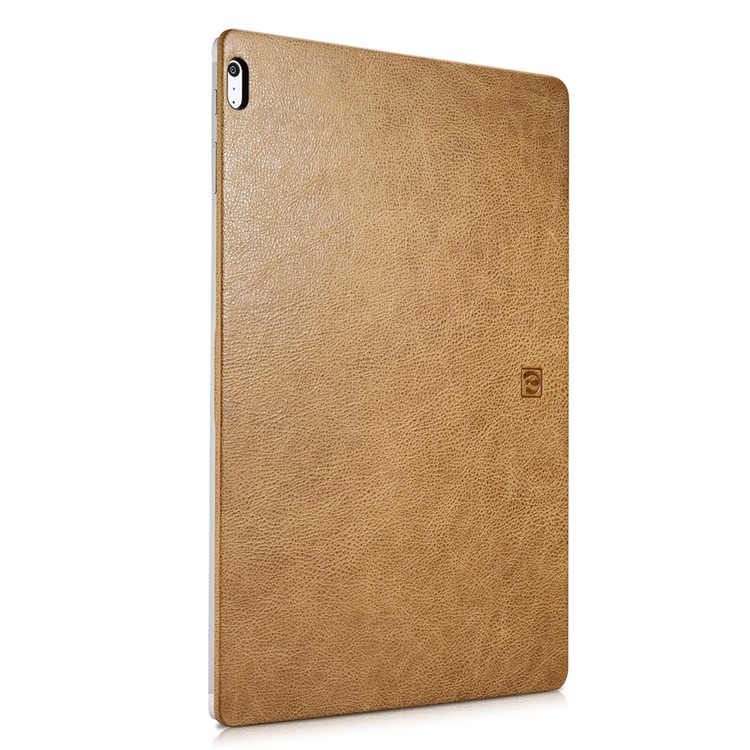 ICARER for Microsoft Surface Book Deluxe Genuine Leather Protective Case Litchi-like Texture - Khaki-15