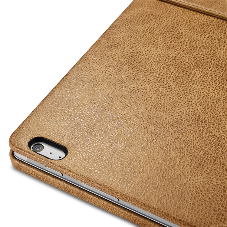 ICARER for Microsoft Surface Book Deluxe Genuine Leather Protective Case Litchi-like Texture - Khaki-17