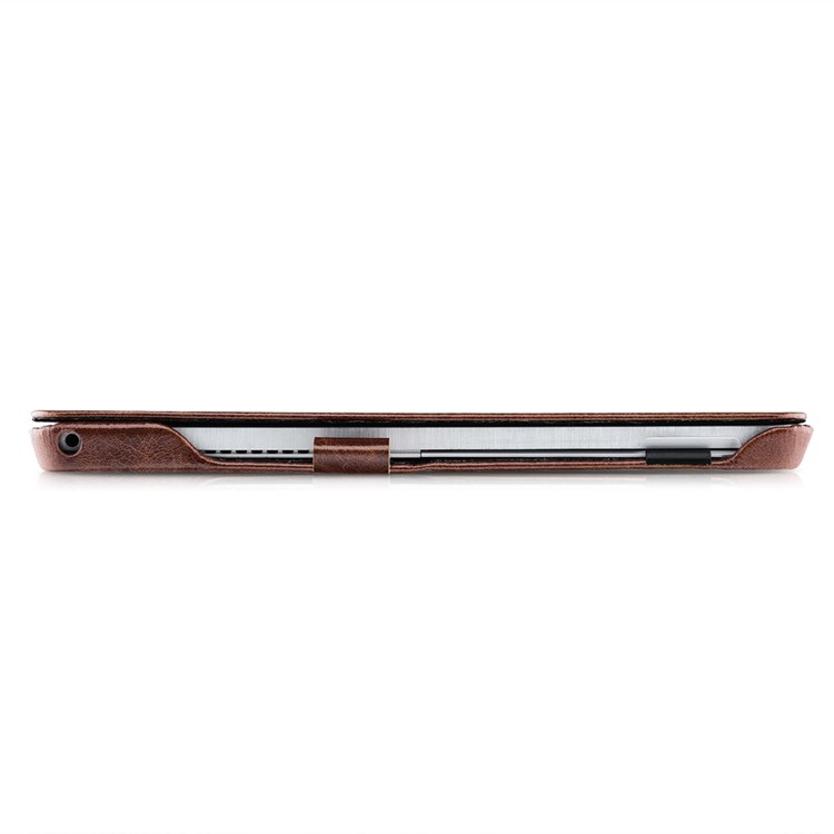 ICARER Oil Wax Genuine Leather Cover Case Stand for Microsoft Surface Pro 4 - Coffee-6