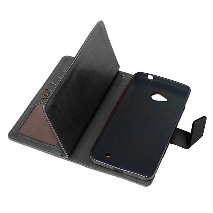 For Microsoft Lumia 640 Dual Sim / 640 LTE Dual Crazy Horse 9 Card Slots Leather Wallet Case - Black-6