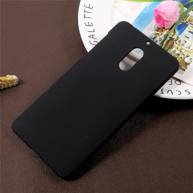 Rubberized Hard Plastic Case for Nokia 6 - Black-1