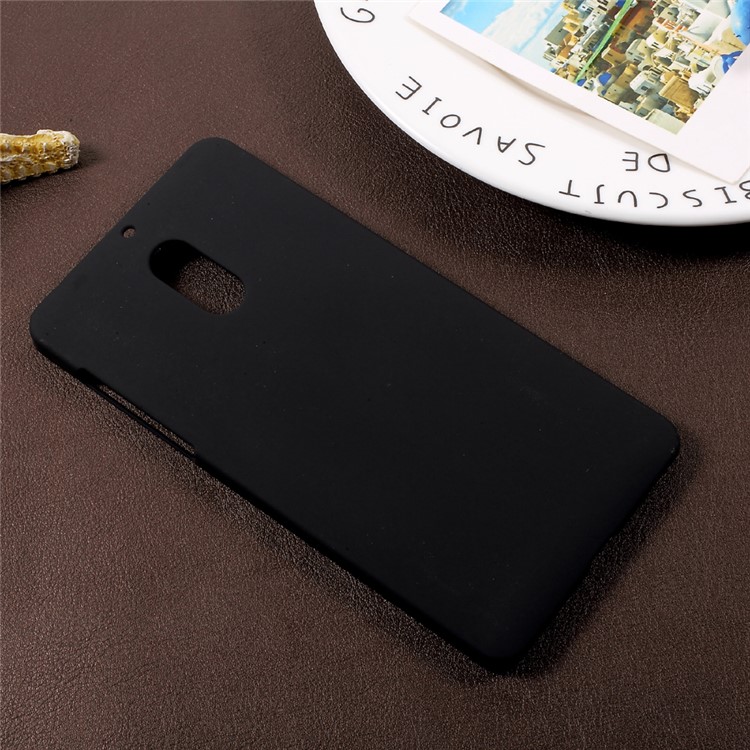 Rubberized Hard Plastic Case for Nokia 6 - Black-2