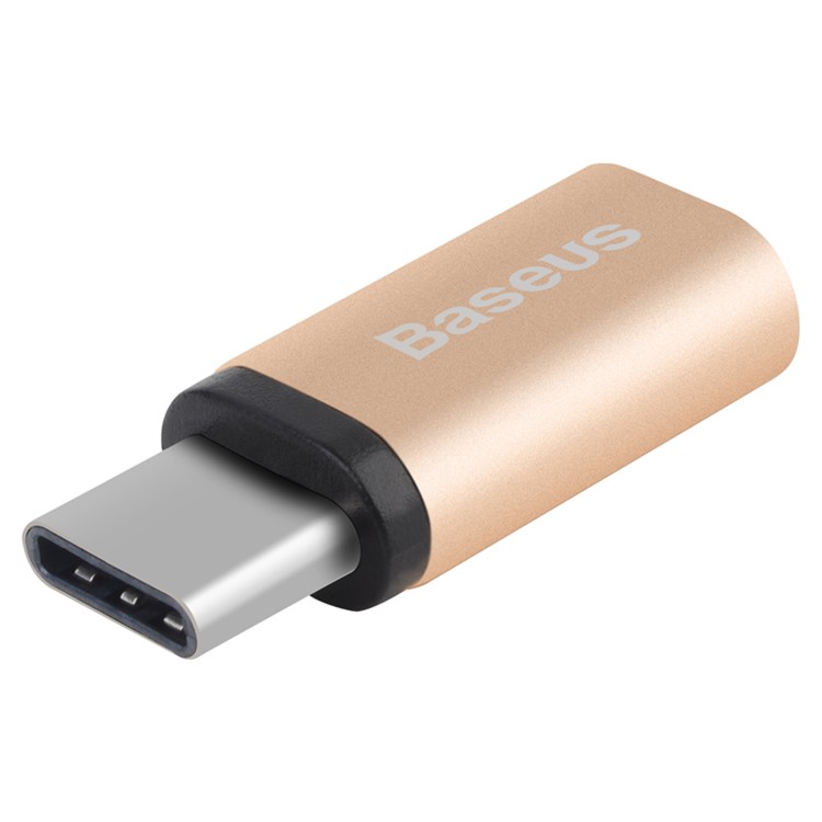 BASEUS Micro USB to USB Type C Converter Adapter for LG Nexus 5X - Champagne Gold Color-3