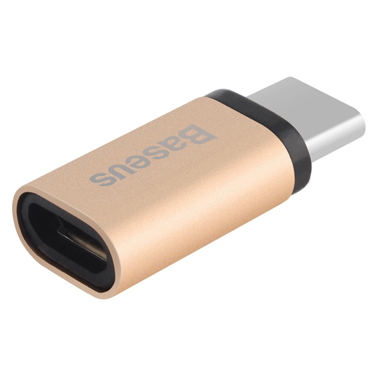 BASEUS Micro USB to USB Type C Converter Adapter for LG Nexus 5X - Champagne Gold Color-4
