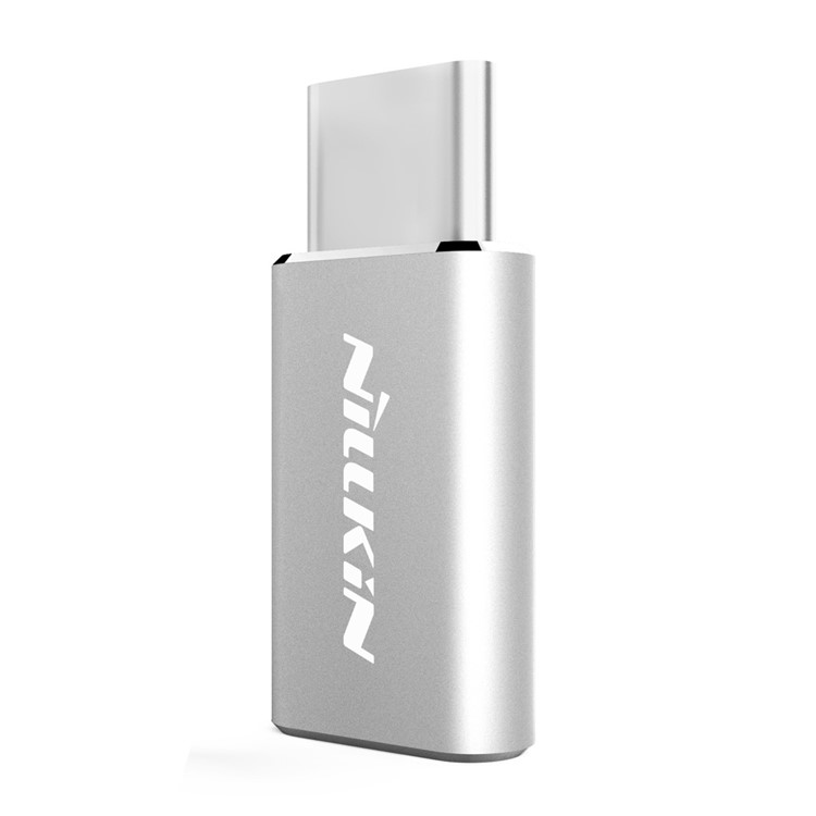 NILLKIN Micro USB to USB Type C Converter Adapter for Huawei P9 / HTC 10 - Silver Color-2