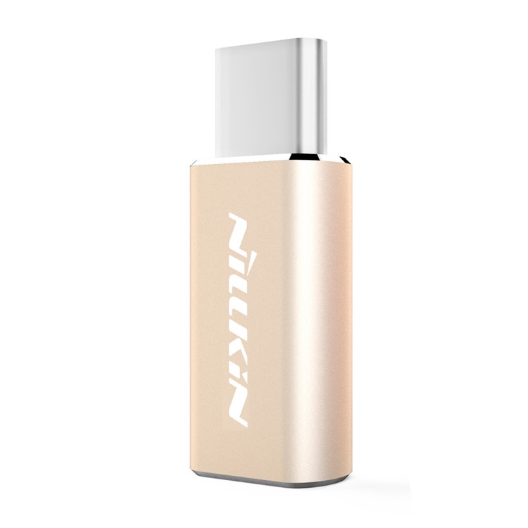 NILLKIN Micro USB to USB Type C Converter Adapter for Huawei P9 / HTC 10 - Gold Color-2