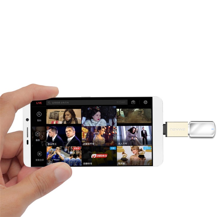 USAMS Type C to USB 3.1 OTG Adapter for Apple New Macbook/Xiaomi Mi 4c - Gold Color-3