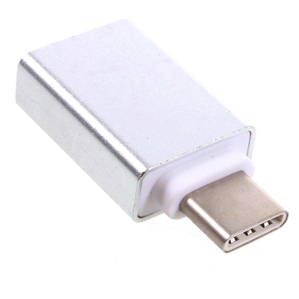 USB 3.1 Type-C Male to USB 3.0 Female OTG Adapter for Google Pixel/Huawei Mate 9 Etc - Silver Color-3