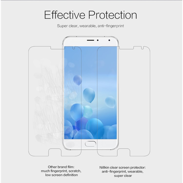 NILLKIN Anti-fingerprint Ultra-clear Screen Protector for Meizu Pro 5-2