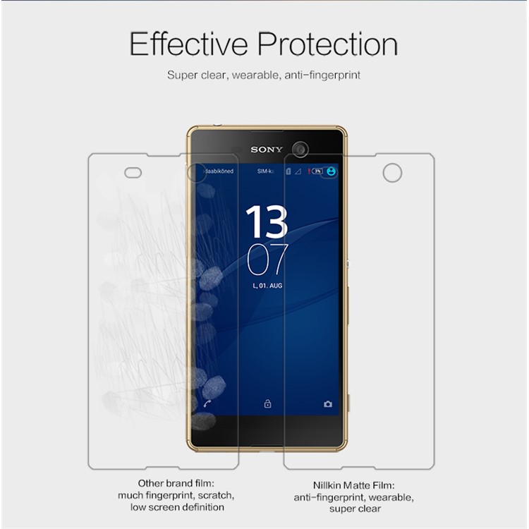NILLKIN Matte Scratch-resistant Screen Film for Sony Xperia M5 E5603 / M5 Dual E5633-3