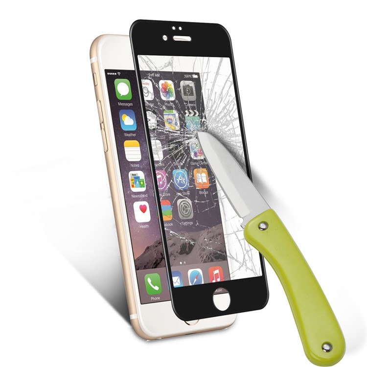 For iPhone 6 Plus / 6s Plus 0.3mm 2.5D Carbon Fiber Tempered Glass Full Screen Protector - Black-6