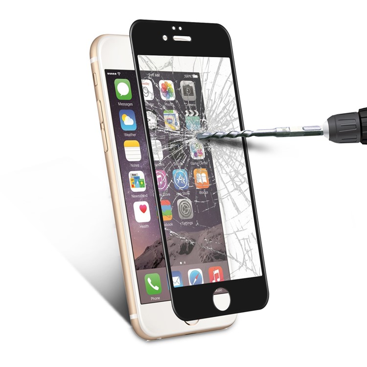 For iPhone 6 Plus / 6s Plus 0.3mm 2.5D Carbon Fiber Tempered Glass Full Screen Protector - Black-8