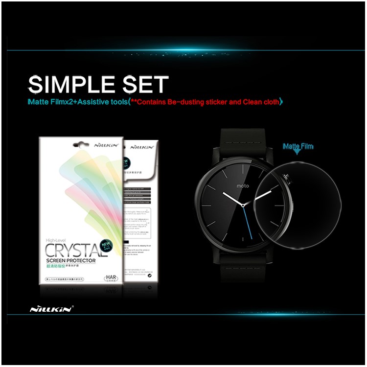 NILLKIN Matte Scratch-resistant Screen Guard for Motorola Moto 360 2nd Gen 42mm-1