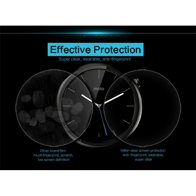 NILLKIN Matte Scratch-resistant Screen Guard for Motorola Moto 360 2nd Gen 42mm-4