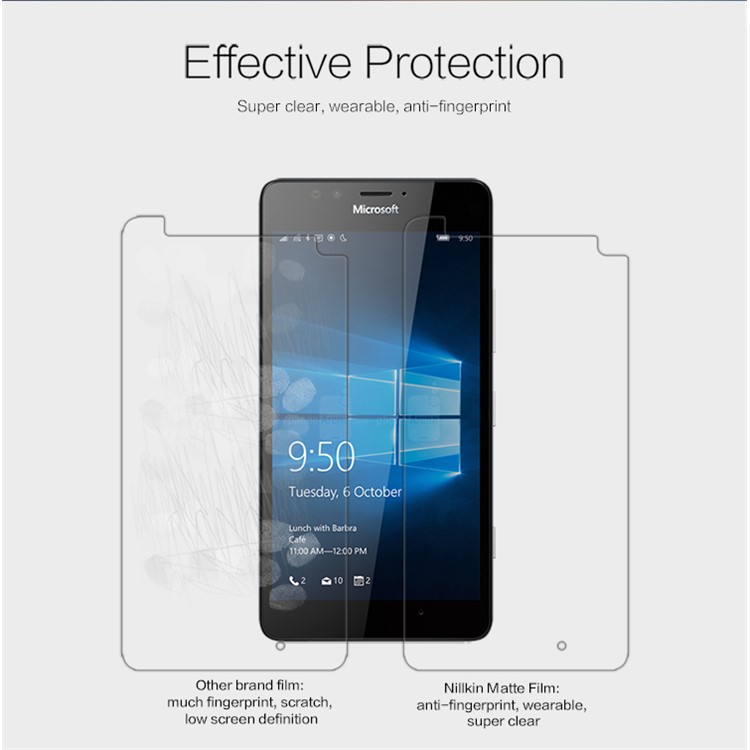 NILLKIN Matte Anti-glare Screen Protector for Microsoft Lumia 950-3