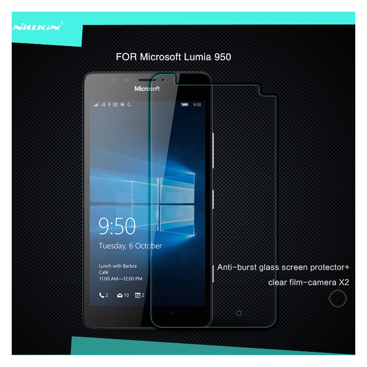 NILLKIN Amazing H+ Tempered Glass Screen Film for Microsoft Lumia 950 Nanometer Anti-Explosion-