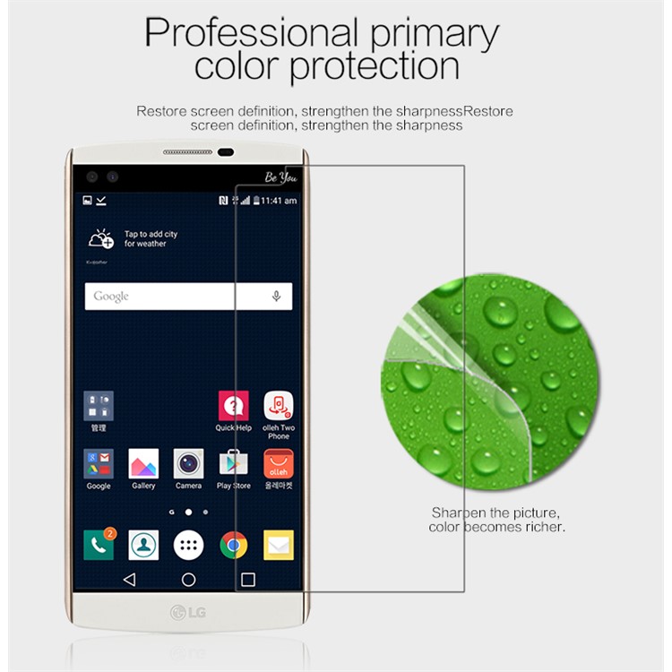 NILLKIN Anti-fingerprint Ultra-clear Screen Protector Film for LG V10-3