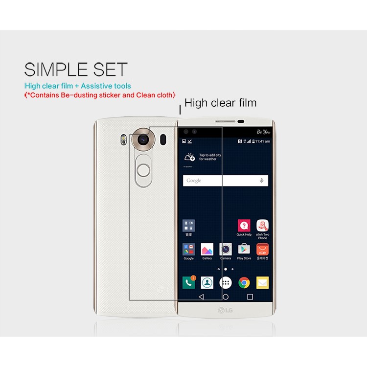 NILLKIN Anti-fingerprint Ultra-clear Screen Protector Film for LG V10-6
