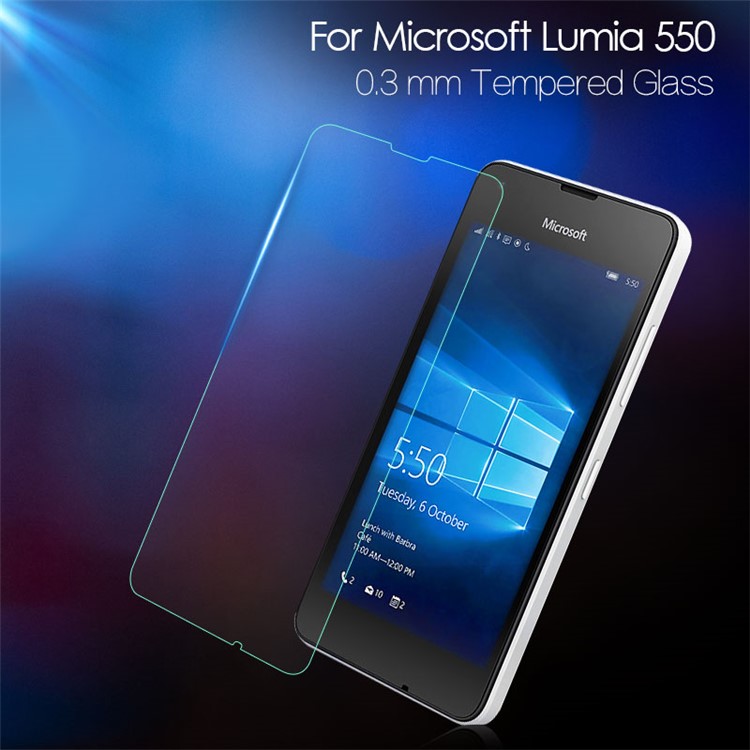 For Microsoft Lumia 550 0.3mm Tempered Glass Screen Protector Film Anti-explosion-1