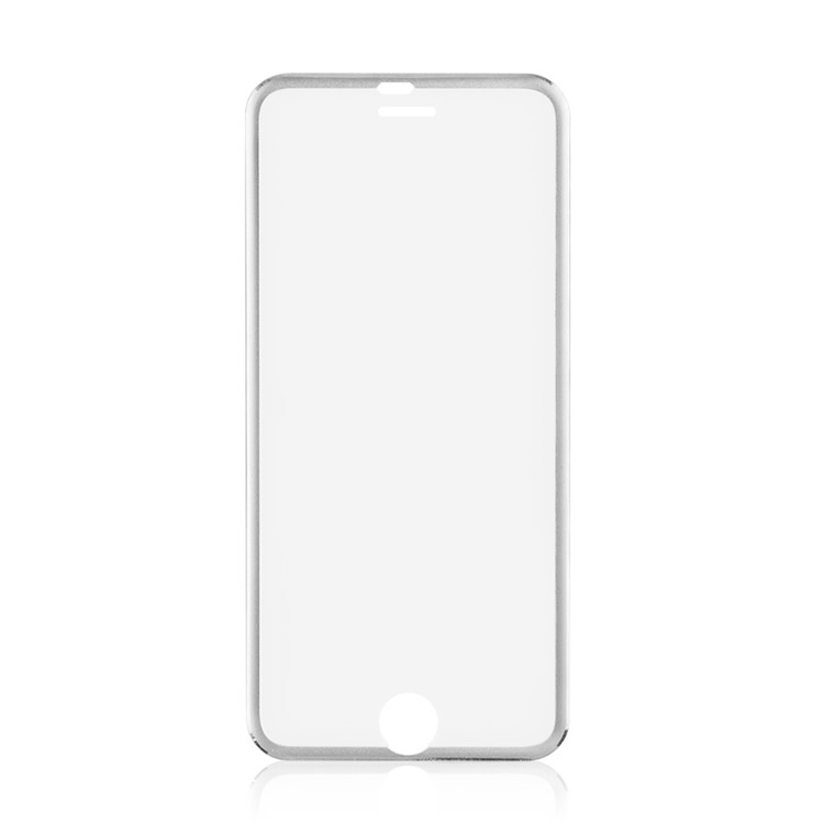 3D Curved Edge Titanium Alloy Tempered Glass Screen Guard for iPhone 6s 6 0.3mm Full Coverage - Silver-2