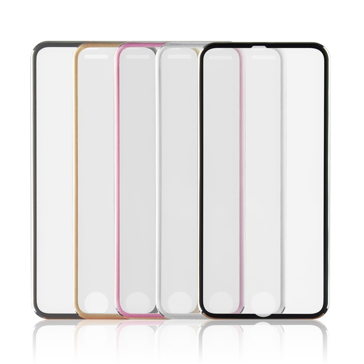 3D Curved Edge Titanium Alloy Tempered Glass Screen Guard for iPhone 6s 6 0.3mm Full Coverage - Silver-5
