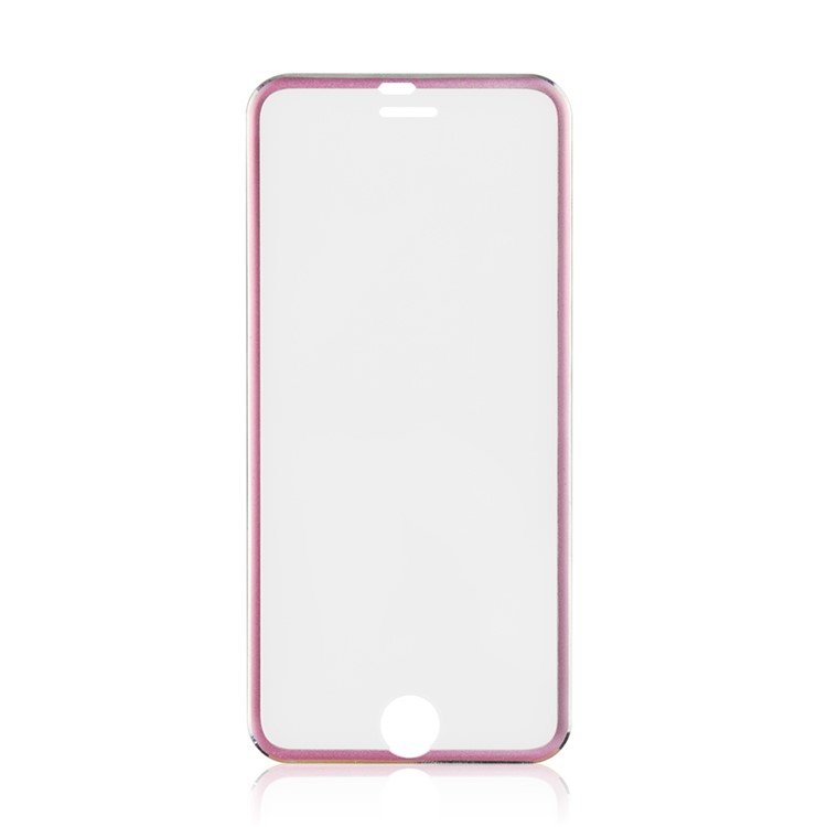 For iPhone 6s 6 3D Curved Edge Titanium Alloy Tempered Glass Screen Guard 0.3mm Full Coverage - Rose-2