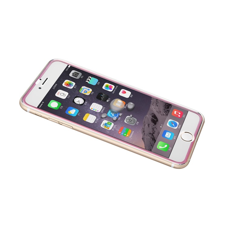 For iPhone 6s 6 3D Curved Edge Titanium Alloy Tempered Glass Screen Guard 0.3mm Full Coverage - Rose-4