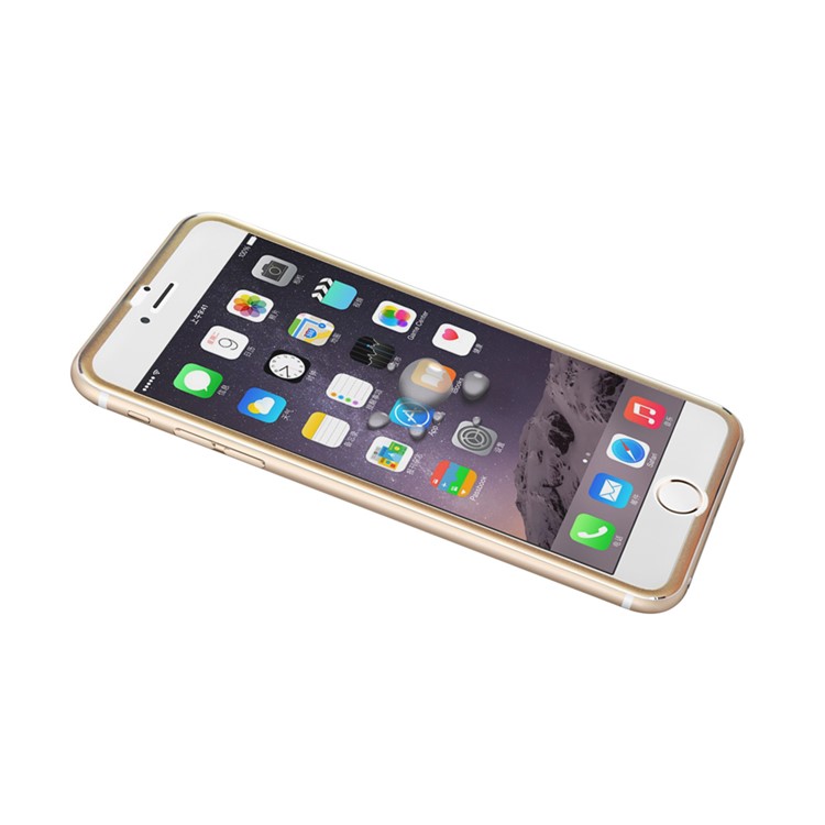 For iPhone 6s 6 Titanium Alloy Tempered Glass Screen Cover Film 3D Curved Edge Full Coverage - Gold-4