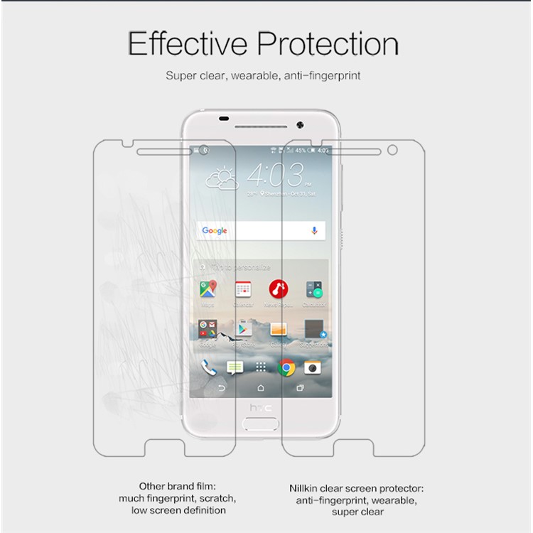 NILLKIN for HTC One A9 Anti-fingerprint Ultra-clear Screen Protector Film-2