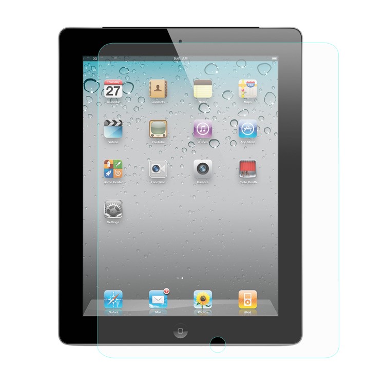 HAT PRINCE for iPad 2/3/4 Tempered Glass Screen Protective Film 0.33mm 9H 2.5D Arc Edge-1