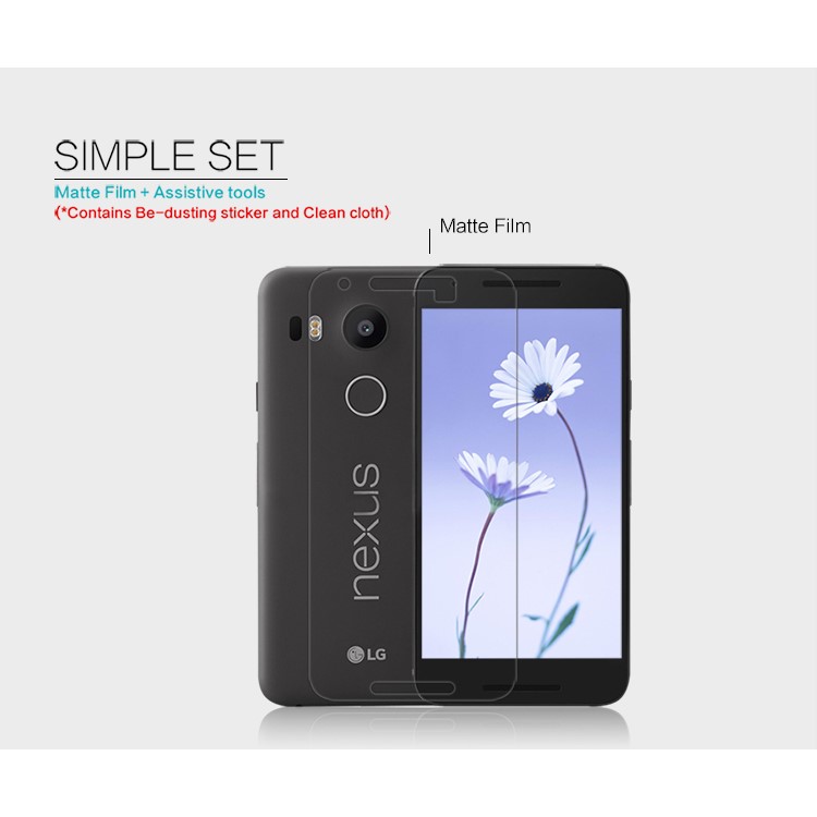 NILLKIN Matte Scratch-resistant LCD Screen Film for LG Nexus 5X-6