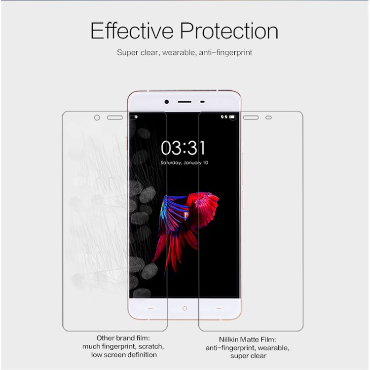 NILLKIN for OnePlus X Matte Scratch-resistant LCD Screen Protector Film-3