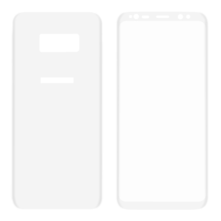 HAT PRINCE 0.26mm 9H Full Size Tempered Glass Front + Back Screen Protector (3D Arc Edge) for Samsung Galaxy S8 SM-G950 - White-6