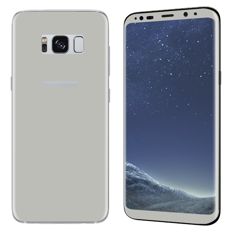 HAT PRINCE 0.26mm 9H Full Coverage Tempered Glass Front + Back Screen Protector (3D Arc Edge) for Samsung Galaxy S8+ SM-G955 - Silver-3
