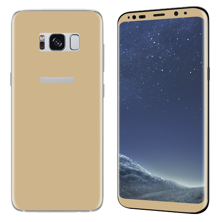 HAT PRINCE 0.26mm 9H Complete Coverage Tempered Glass Front + Back Screen Protector (3D Arc Edge) for Samsung Galaxy S8+ SM-G955 - Gold-3
