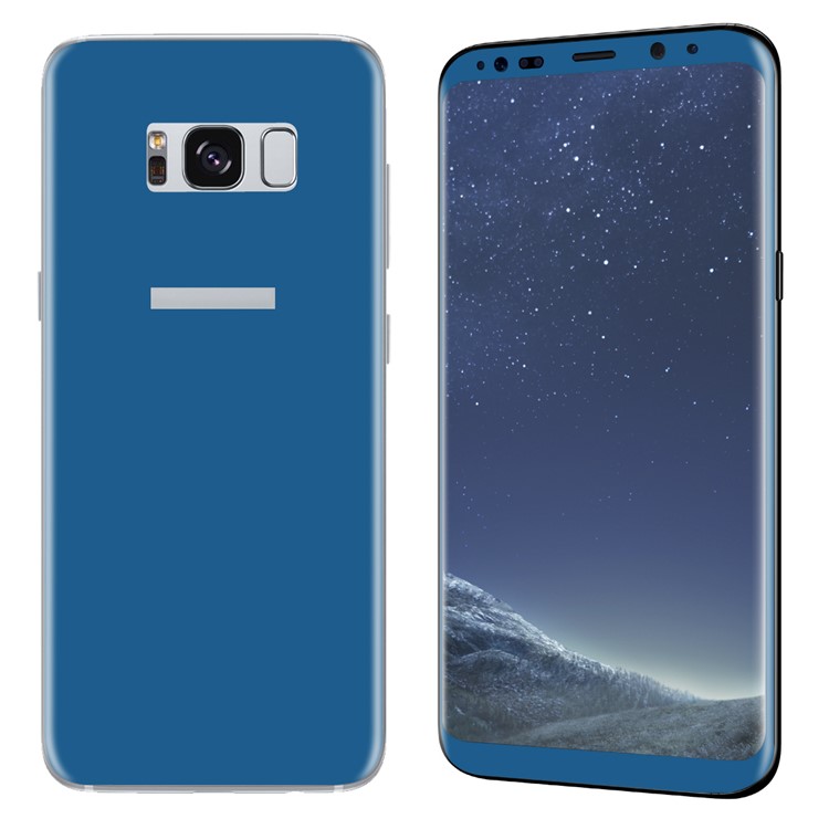 HAT PRINCE 0.26mm 9H Full Size Tempered Glass Front + Back Screen Protector (3D Arc Edge) for Samsung Galaxy S8+ SM-G955 - Blue-3