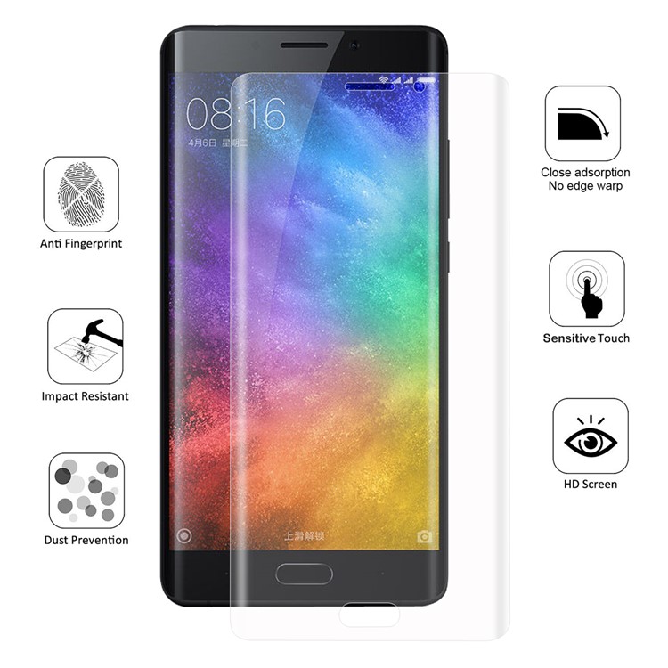 HAT PRINCE Complete Coverage Plated 3D Arc Edge 0.1mm Soft Protective Films for Xiaomi Mi Note 2-1