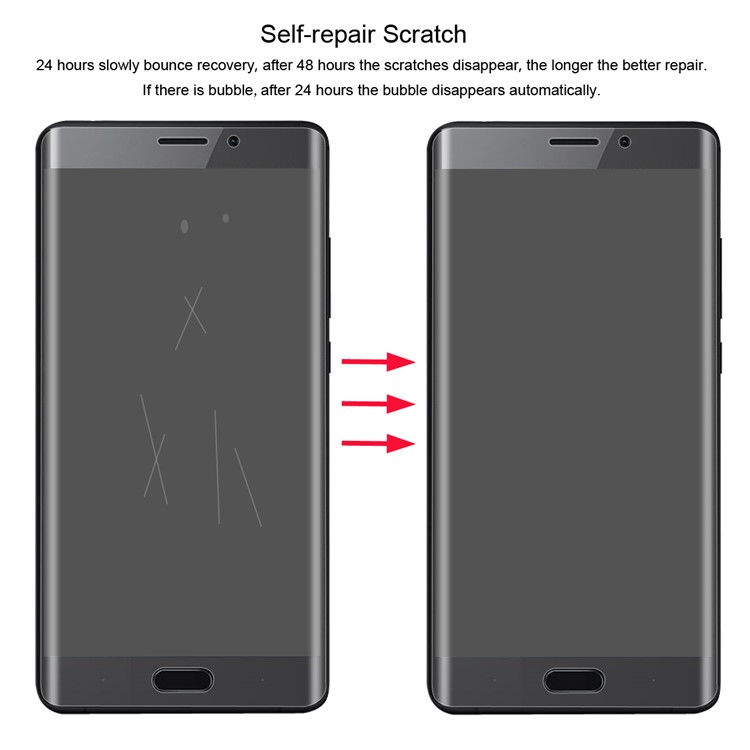 HAT PRINCE Complete Coverage Plated 3D Arc Edge 0.1mm Soft Protective Films for Xiaomi Mi Note 2-4