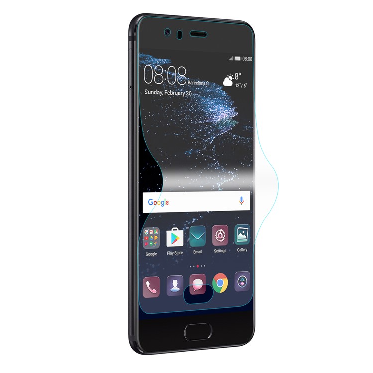 HAT PRINCE Complete Coverage Plated 3D Arc Edge 0.1mm Soft Protective Films for Huawei P10-2