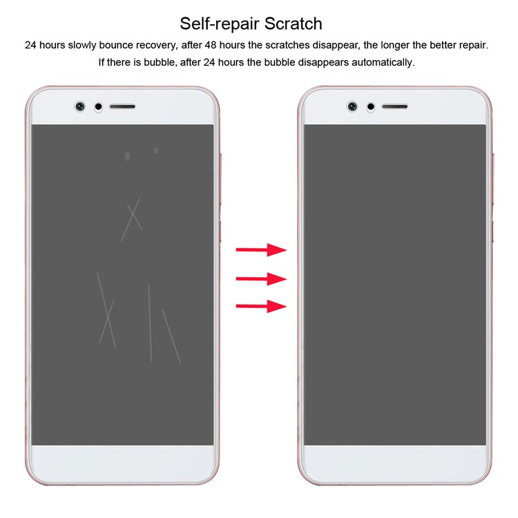 HAT PRINCE Complete Coverage Plated 3D Arc Edge 0.1mm Soft Protective Films for Huawei Nova 2 Plus-4