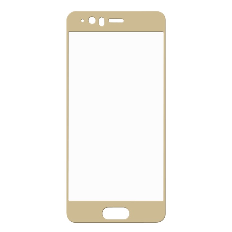 5Pcs HAT PRINCE 0.26mm 9H Complete Coverage Tempered Glass Screen Protector (2.5D Arc Edge) for Huawei P10 - Gold-3