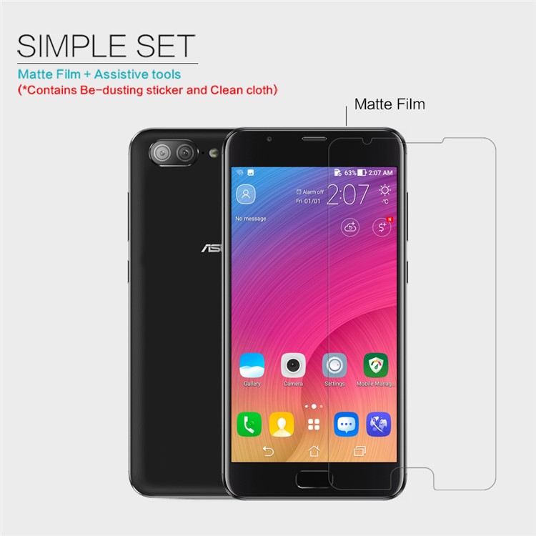 NILLKIN Matte Anti-scratch Screen Protector Film for Asus Zenfone ZC550TL-5