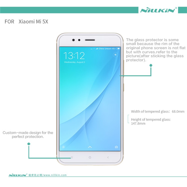 NILLKIN Amazing H Tempered Glass Screen Protector Anti-Explosion for Xiaomi Mi A1 / 5X-15