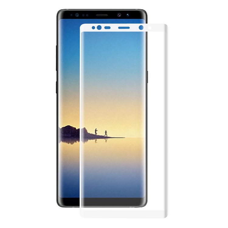 HAT PRINCE 0.26mm 3D Full Cover Tempered Glass Screen Protector Guard for Samsung Galaxy Note 8 - White-2