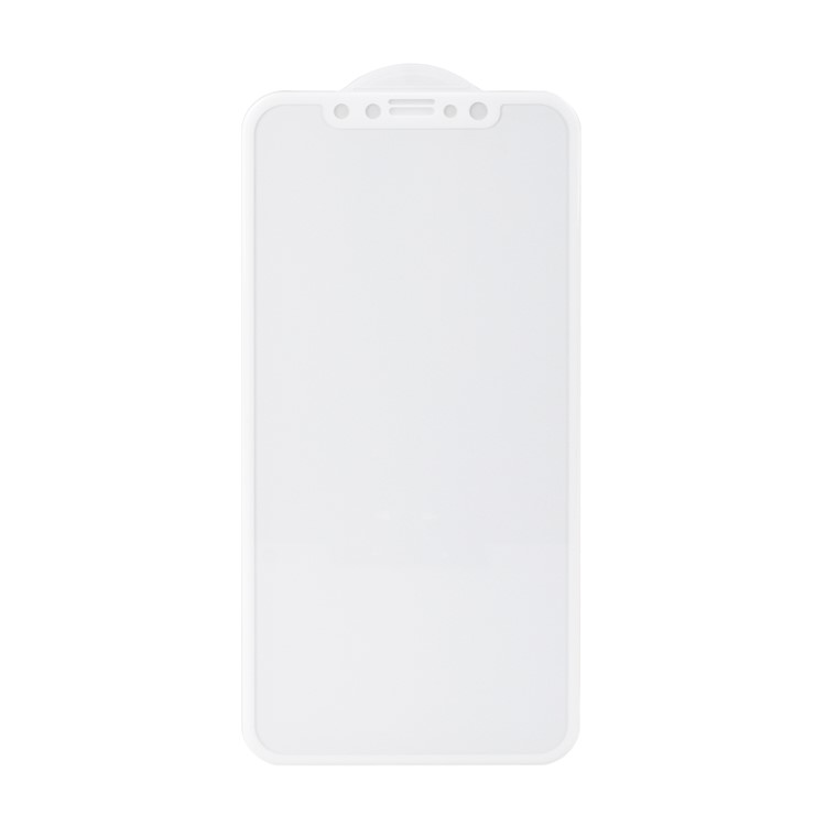 ANGIBABE 3D Curved Full Screen Cover Tempered Glass Protector Guard for iPhone XS / X 5.8-inch - White-2
