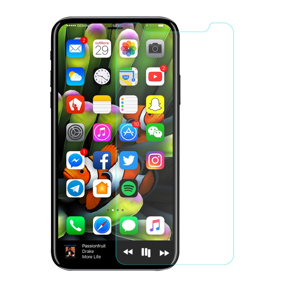 Mirror Effect Tempered Glass Screen Protector for iPhone 8-1